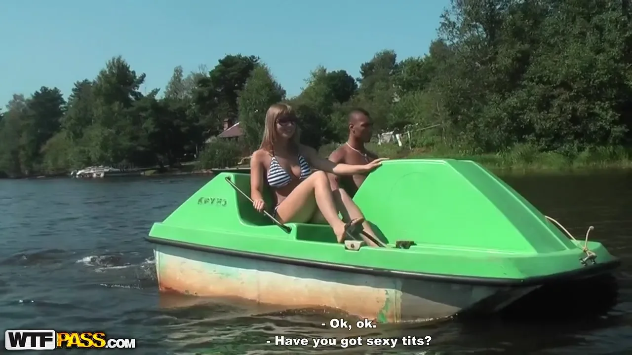 Fucking sexy pick up girl on a boat